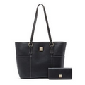 Dooney & Bourke Pebble Grain Helena & Wallet Set - Black